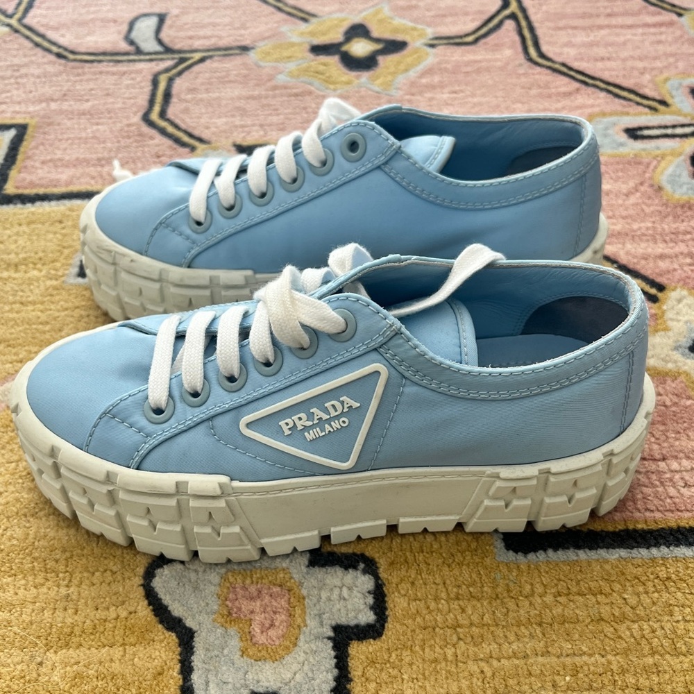 Prada Printed Nylon Sneakers